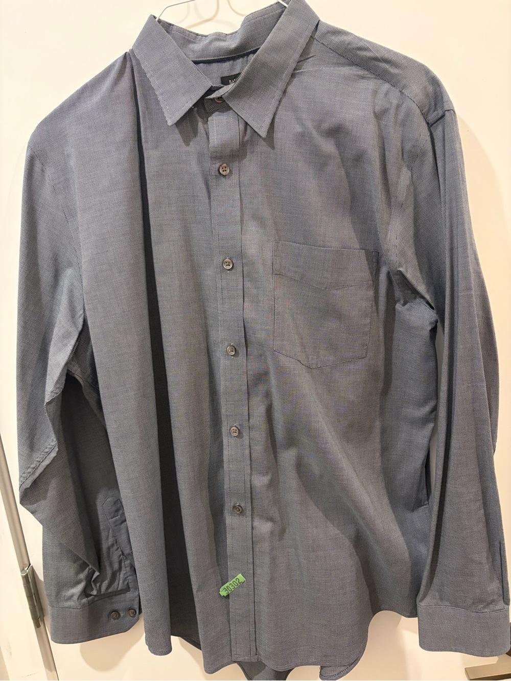 Banana Republic Men's Gray Button-Down Dress Shirt